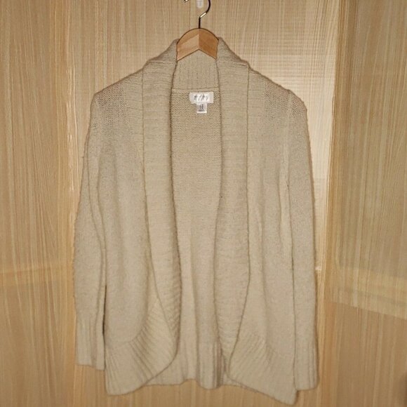 Motherhood Maternity Womens Cream Super Soft Open Front Cardigan Sweater Medium - Picture 1 of 5
